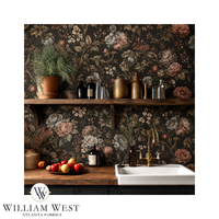 Winterthur Botanical Walnut Wallpaper