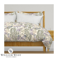 Atlanta Fabrics Wisteria & Willow Aubergine Fabric | Atlanta Fabrics