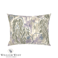 Atlanta Fabrics Wisteria & Willow Aubergine Fabric | Atlanta Fabrics