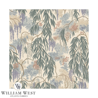 Atlanta Fabrics Wisteria & Willow Teal Fabric | Atlanta Fabrics