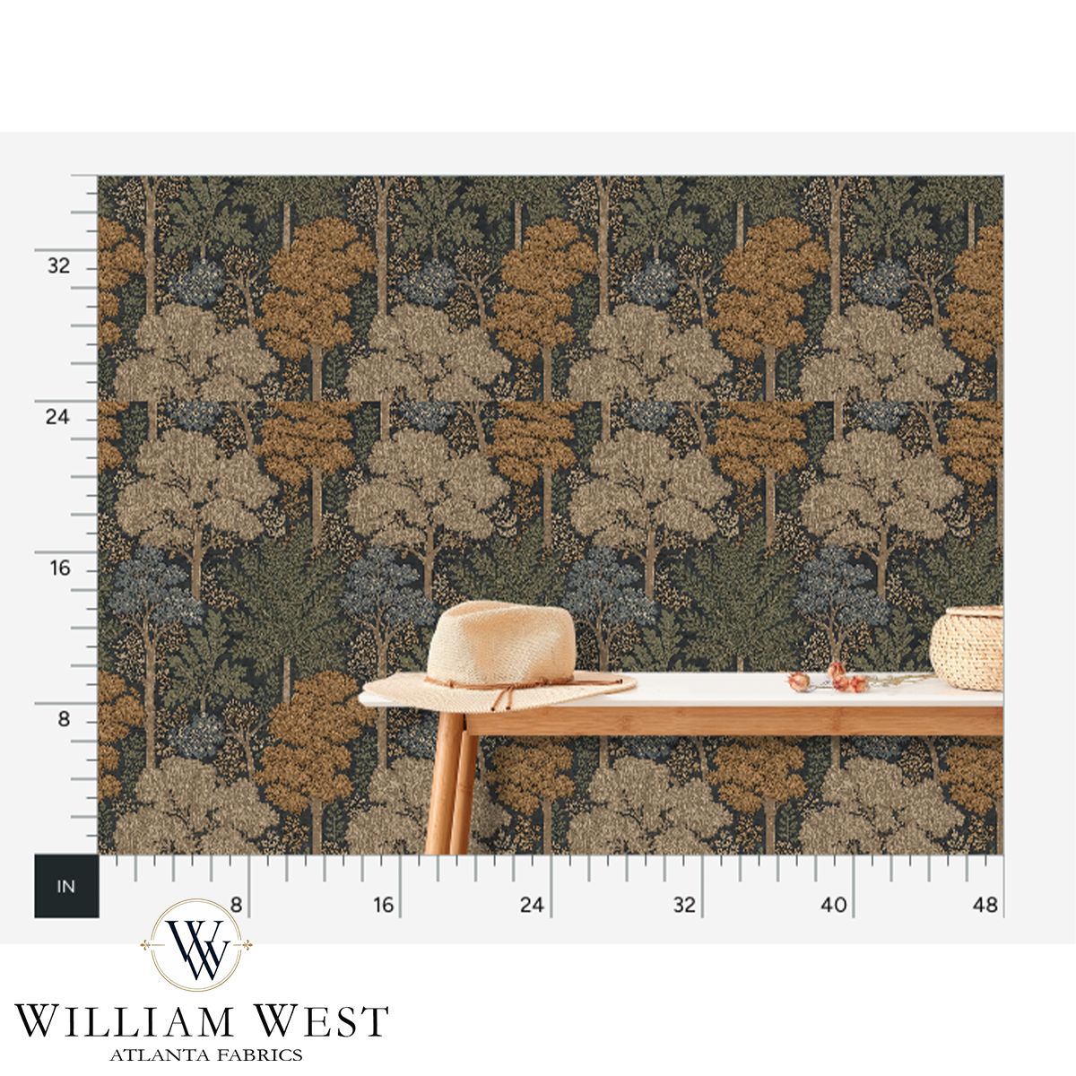 Woodland Trace Oatmeal Wallpaper