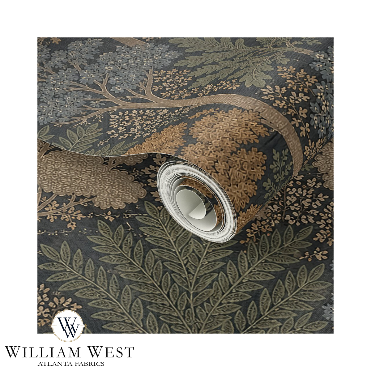 Woodland Trace Oatmeal Wallpaper
