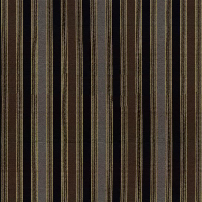 Kasmir Abbot Stripe - Jet Fabric | Atlanta Fabrics