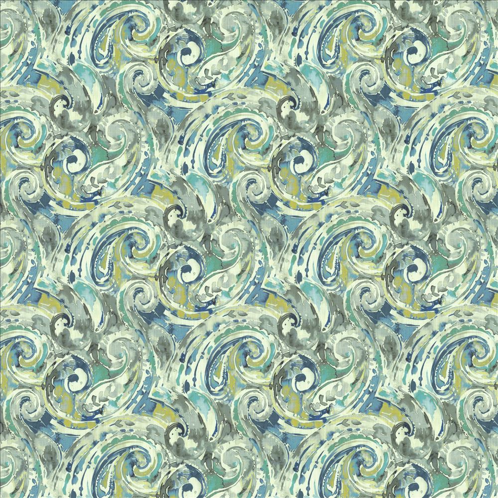 Abstract Paisley - Blue Lagoon