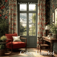 Atlanta Fabrics Colors Unfurled Thyme Fabric | Atlanta Fabrics