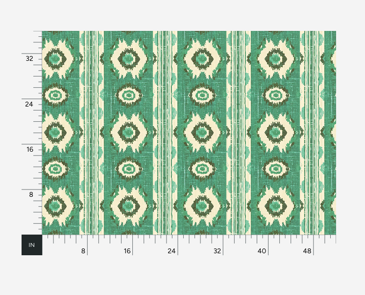William West Designs Tidewater Ikat Green Fabric | Atlanta Fabrics