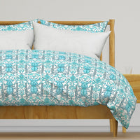 Atlanta Fabrics Friend To You Aqua Fabric | Atlanta Fabrics