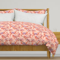 Atlanta Fabrics Crab Cakes Coral Fabric | Atlanta Fabrics