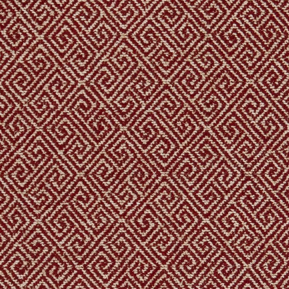 D2615 Greek Key Crimson