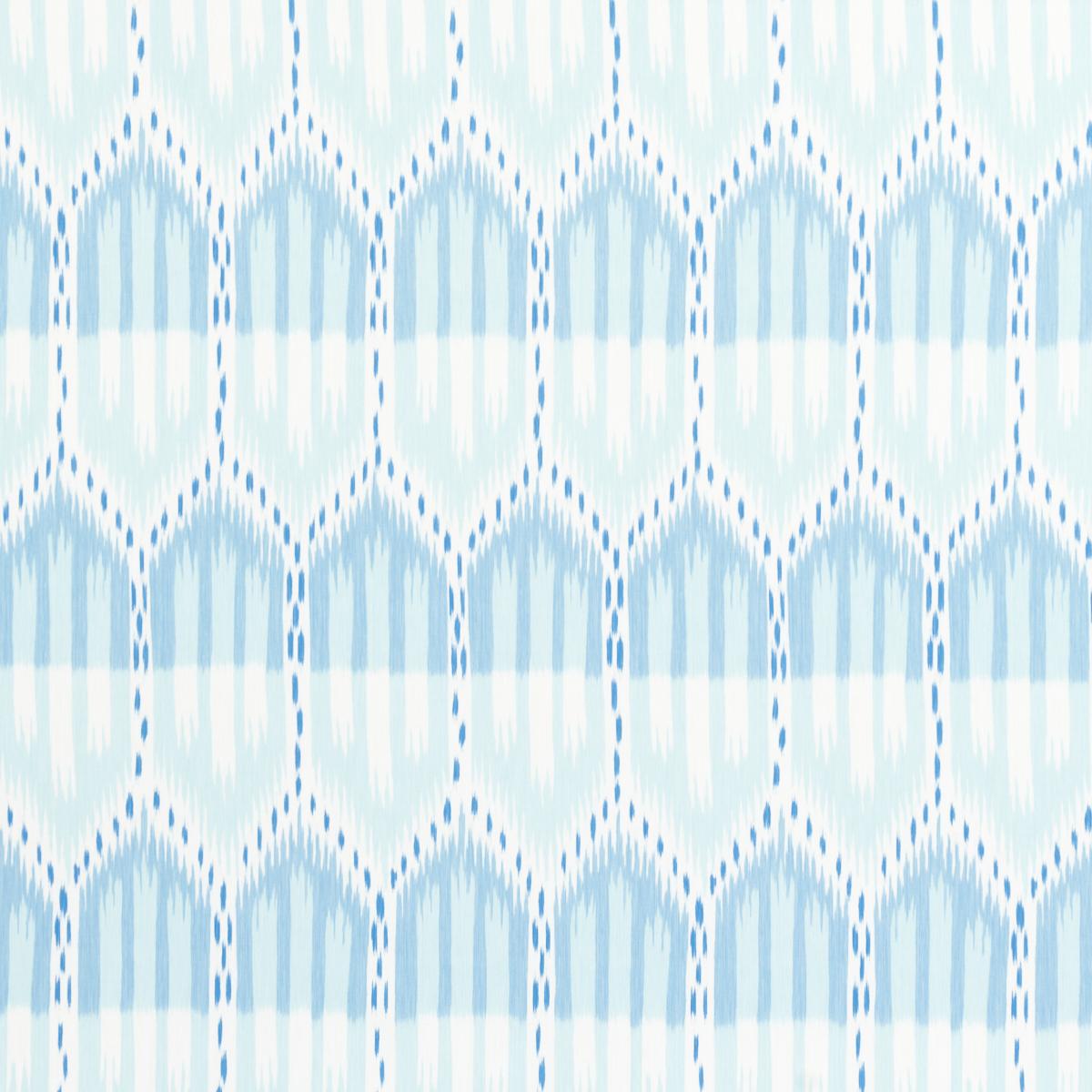 BUKHARA IKAT SKY AND AQUA FABRIC