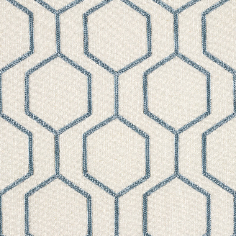 Europatex Socrates Hexagono Cream Fabric | Atlanta Fabrics