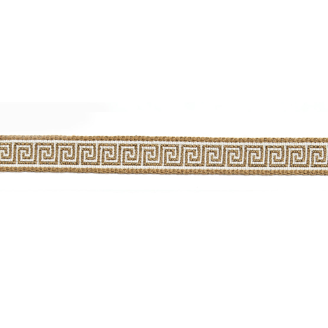 Europatex Hellenic Key Jacquard Tape Vintage Gold Fabric | Atlanta Fabrics