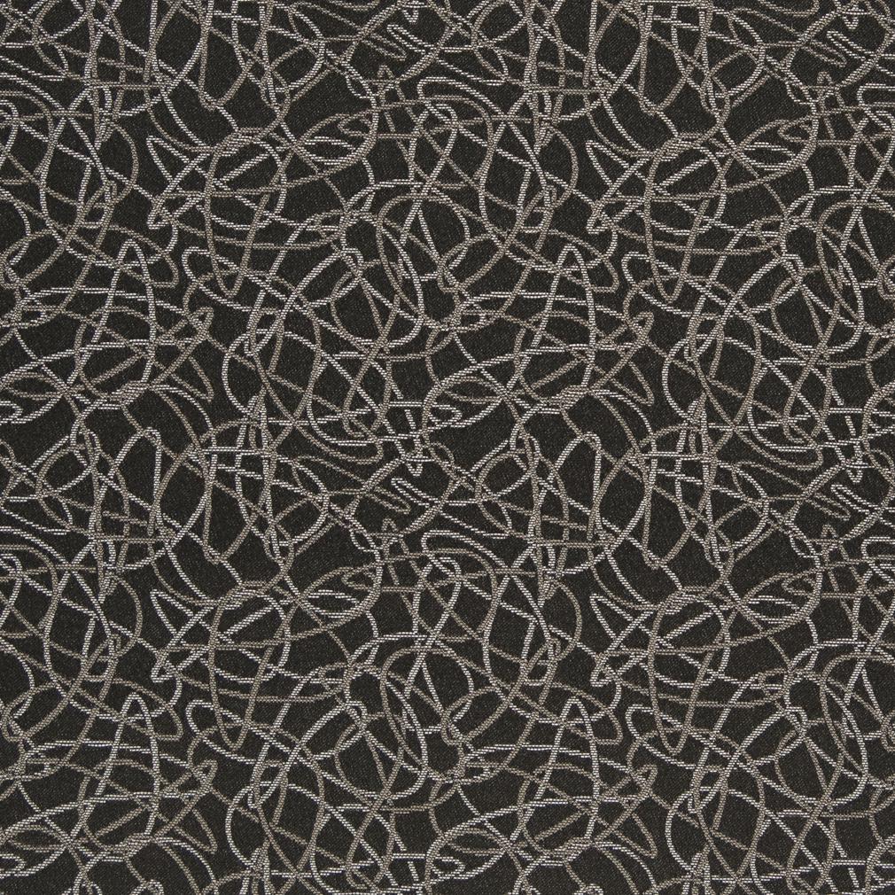 Charlotte Fabrics D932 Squiggles/Coal Fabric | Atlanta Fabrics