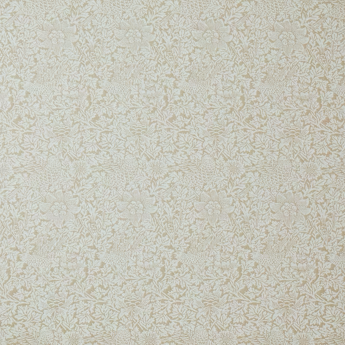 STOUT 7890 Bird And Anemone Woven 2 Almond Fabric | Atlanta Fabrics