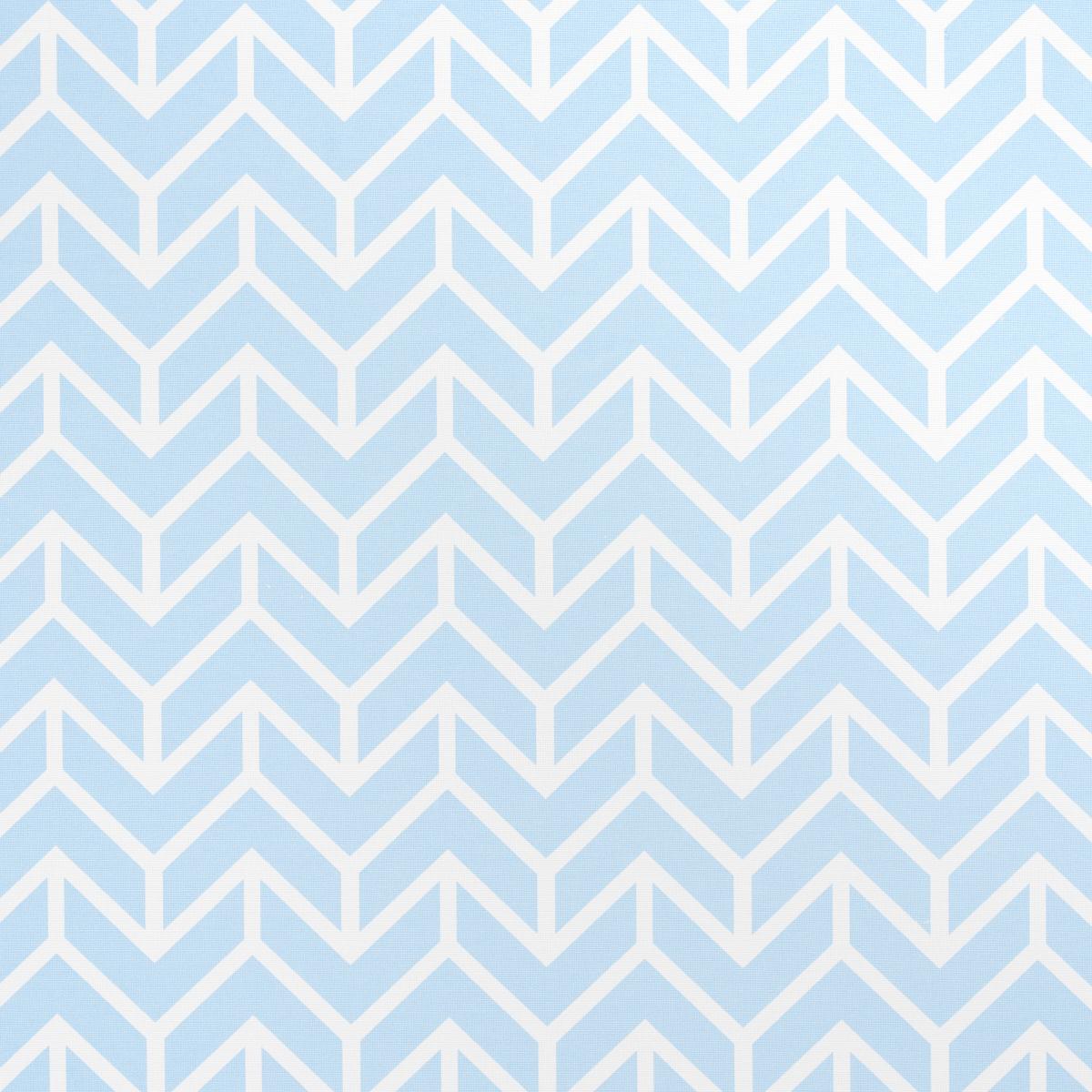 CHEVRON INDOOR/OUTDOOR SKY FABRIC