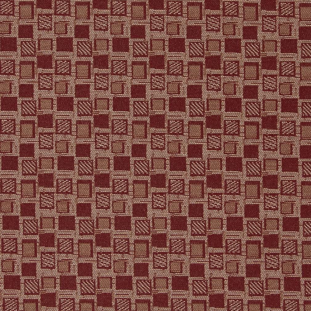 Charlotte Fabrics D928 Squares/Spice Fabric | Atlanta Fabrics