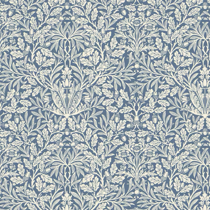 STOUT 7884 Acorn 3 Blue/white Fabric | Atlanta Fabrics