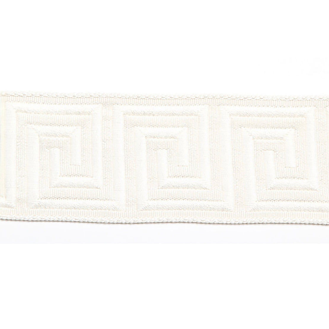 Europatex Hellenic Key Jacquard Tape Pearl Fabric | Atlanta Fabrics