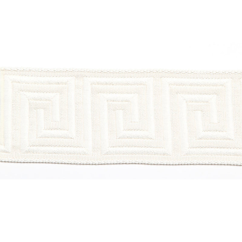 Europatex Hellenic Key Jacquard Tape Pearl Fabric | Atlanta Fabrics