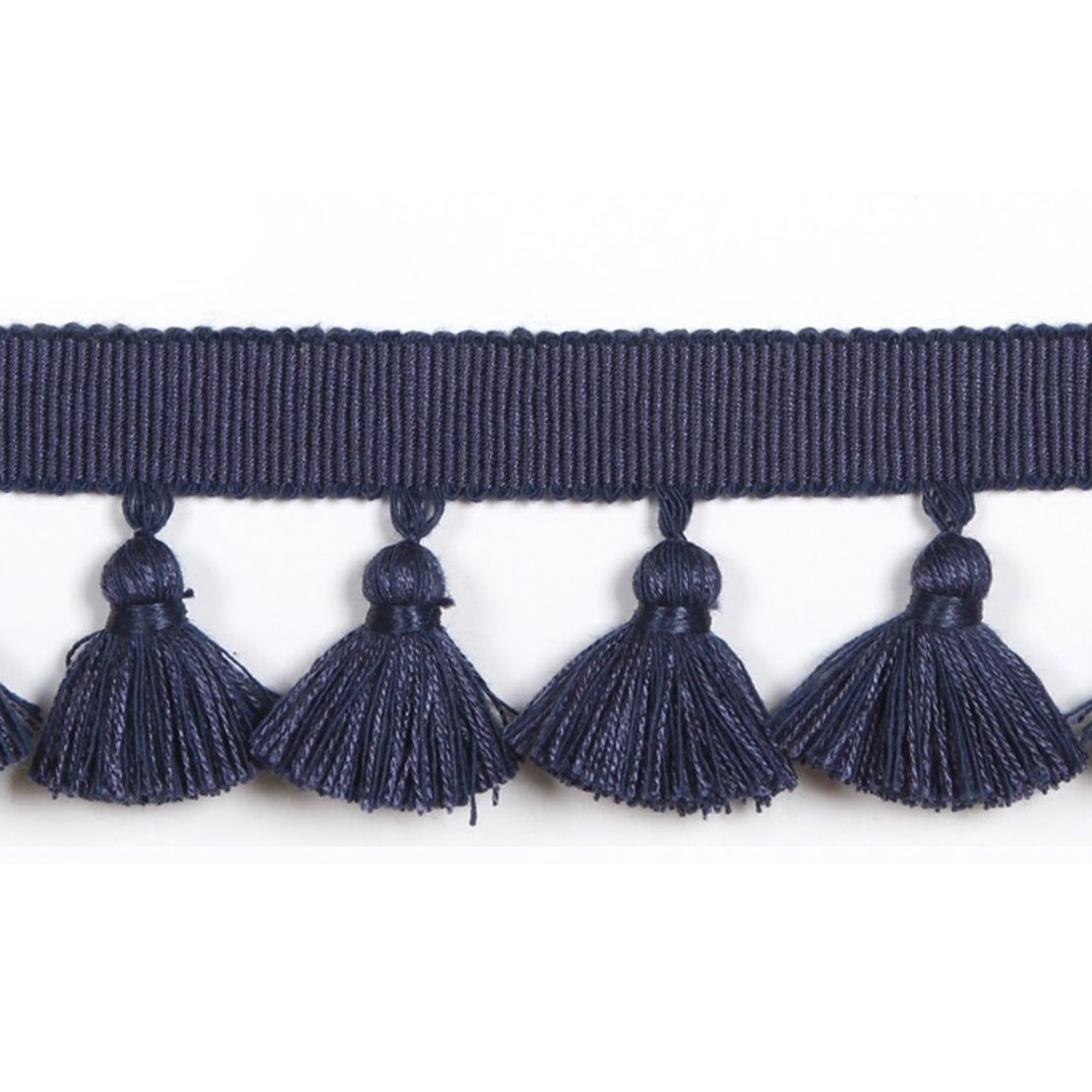 Europatex Hellenic Key Tassel Fringe Denim Fabric | Atlanta Fabrics