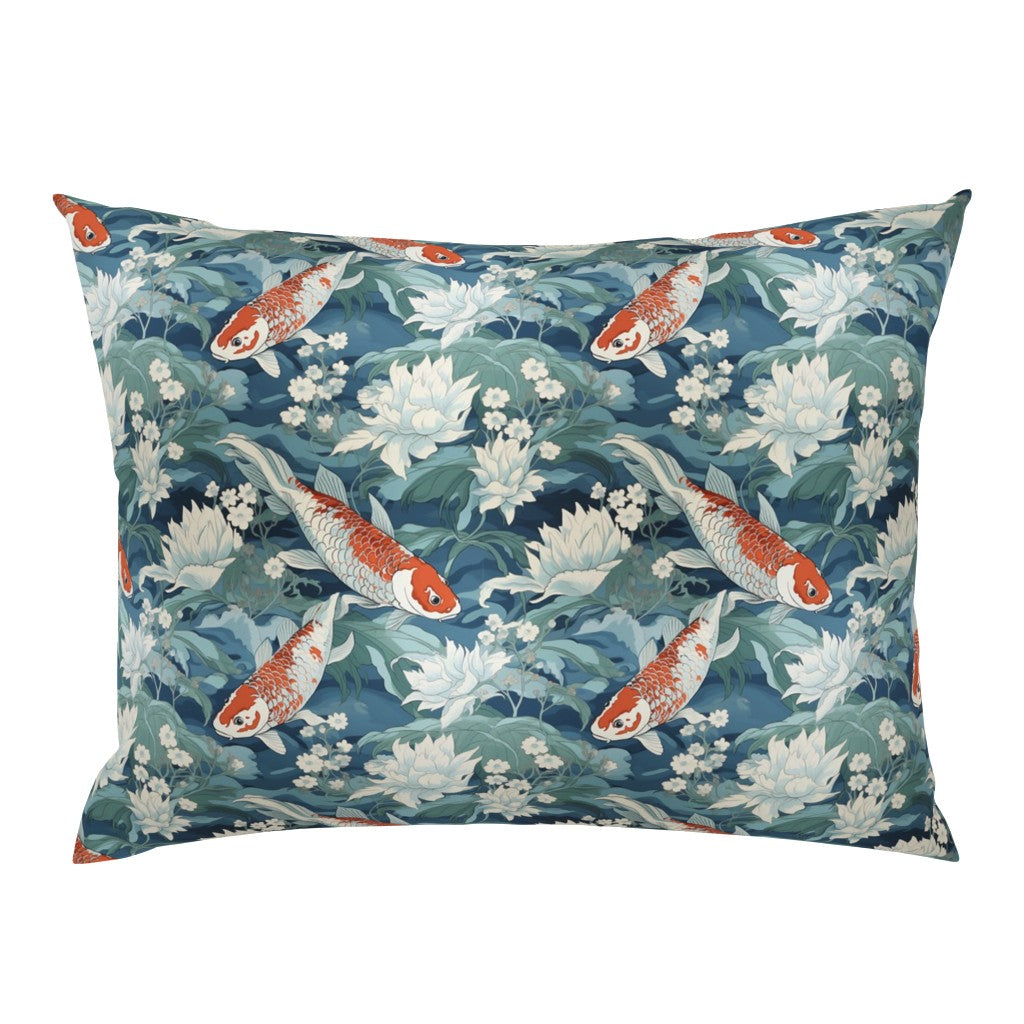 Atlanta Fabrics Koi Pond Lake Fabric | Atlanta Fabrics