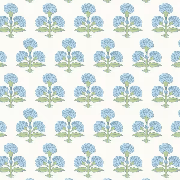 BASSETT MCNAB W7857 Hydrangea 3 Springtime Wallpaper | Atlanta Fabrics