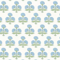 BASSETT MCNAB W7857 Hydrangea 3 Springtime Wallpaper | Atlanta Fabrics