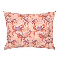 Atlanta Fabrics Crab Cakes Coral Fabric | Atlanta Fabrics