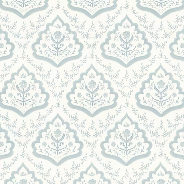 7842 FLORAL PAISLEY 1 MOONSTONE