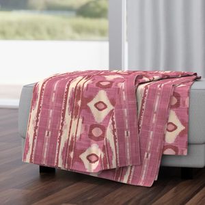 William West Designs Fireside Ikat Dragon Fruit Fabric | Atlanta Fabrics