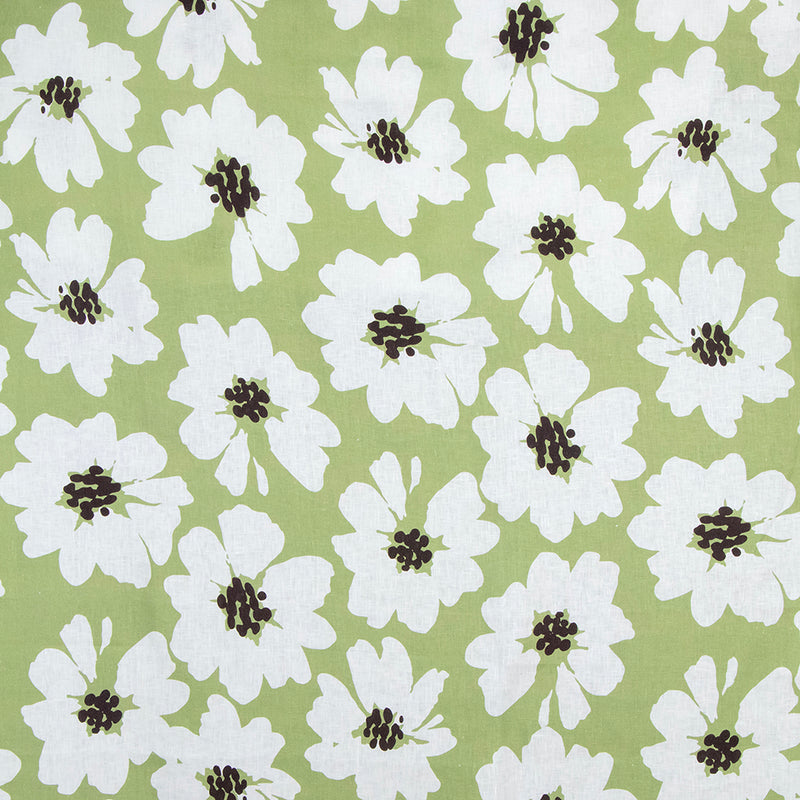 Carole Daisy Field Sage Fabric | Atlanta Fabrics