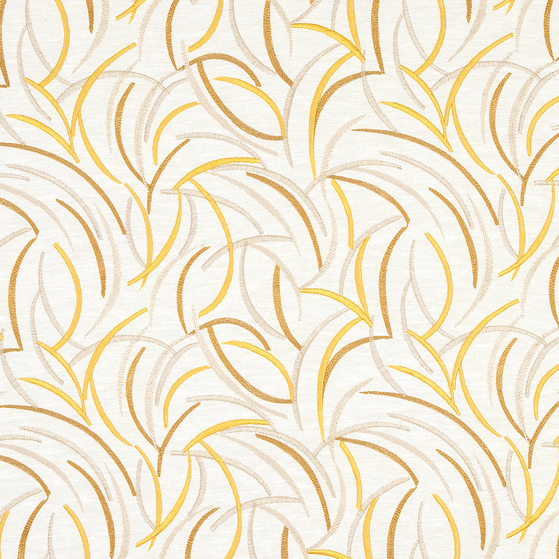 Carole Social Affair Golden Fabric | Atlanta Fabrics