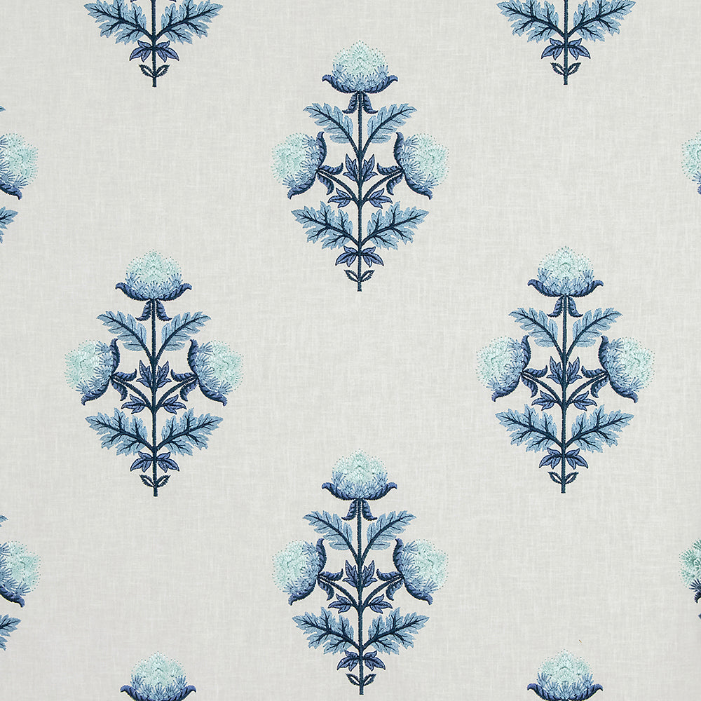 Carole Make An Entrance Porcelain Blue Fabric | Atlanta Fabrics