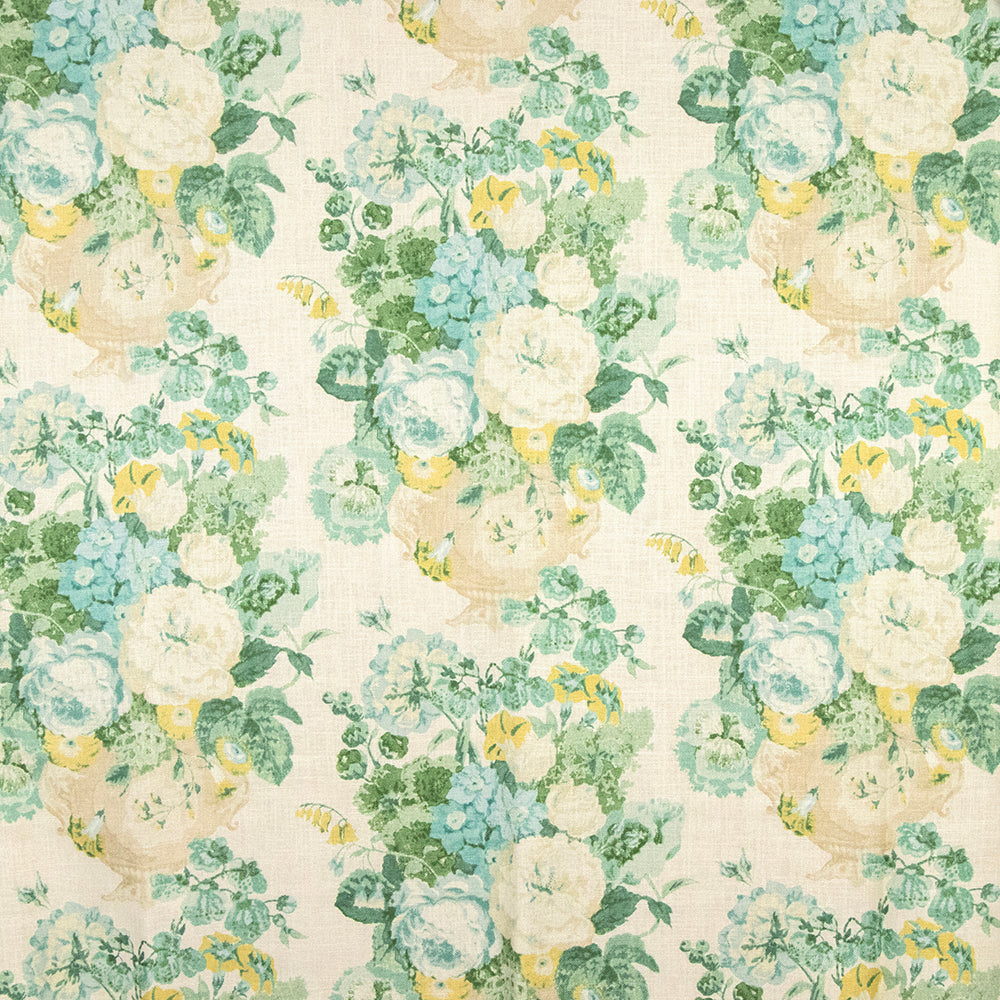 Carole Brilliant Blooms Jade Fabric | Atlanta Fabrics