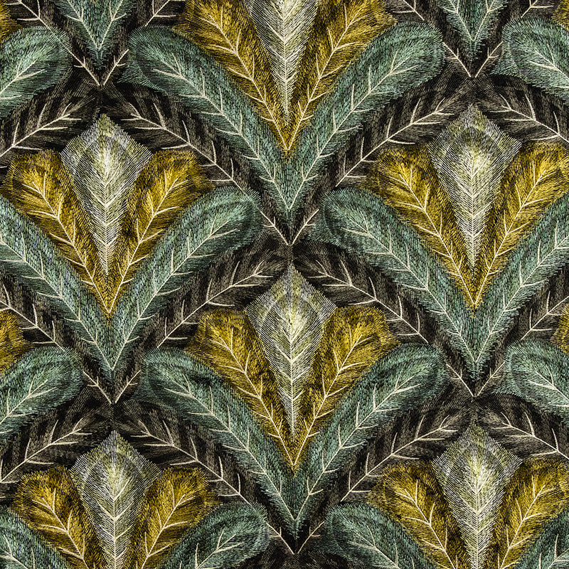 Carole Palm Paradise Viridian Fabric | Atlanta Fabrics