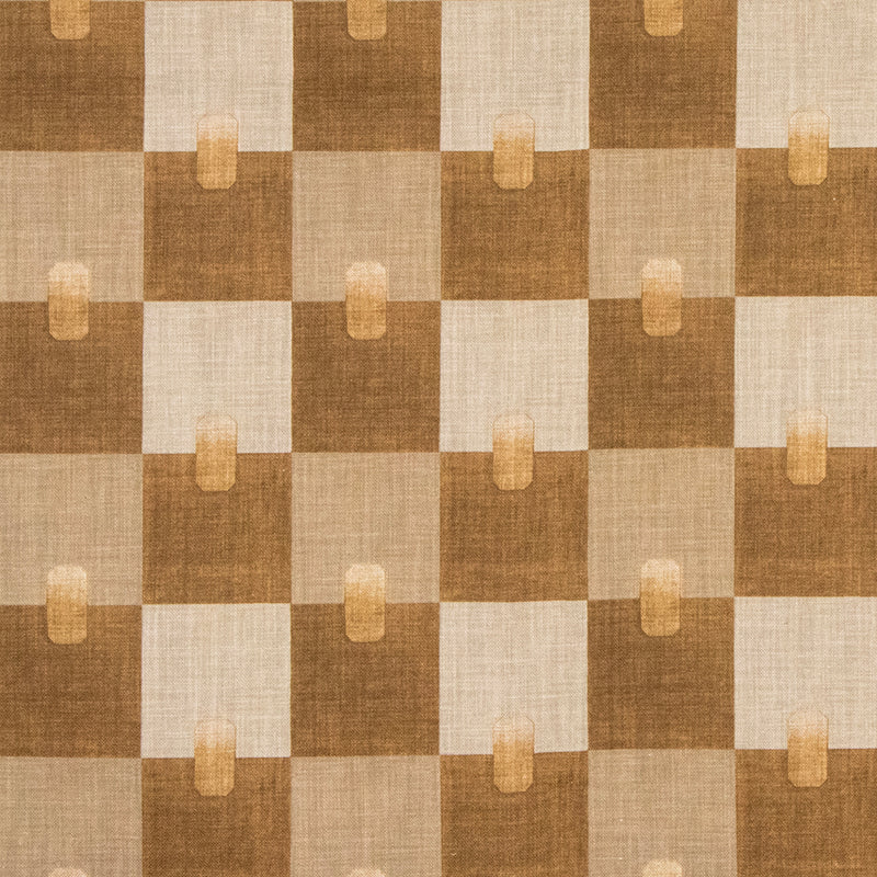 Carole Field Report Ochre Fabric | Atlanta Fabrics