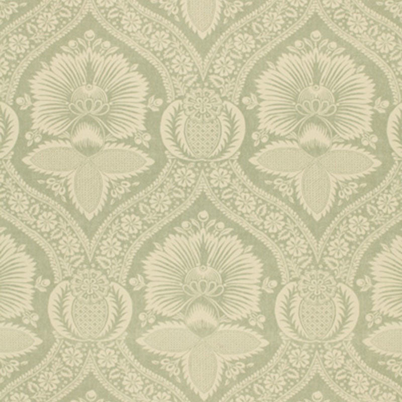 VILLANDRY DAMASK PRINT  MINERAL  FABRIC