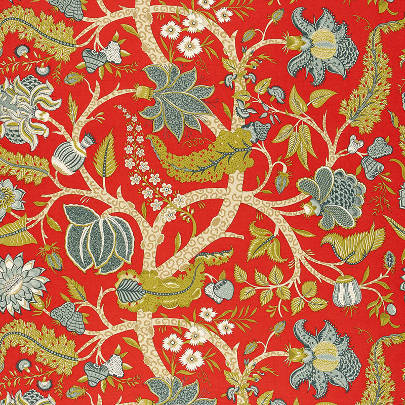 JAIPUR TREE  POPPY  FABRIC