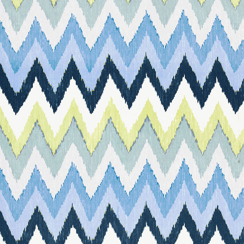 ADRAS IKAT PRINT  SKY  FABRIC