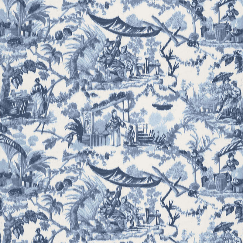 PAVILLON CHINOIS  LAPIS  FABRIC