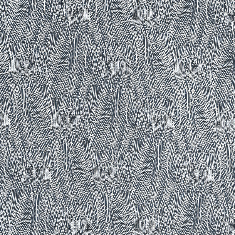 GRAND CASCADE  INDIGO  FABRIC