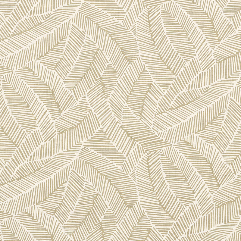 ABSTRACT LEAF TAUPE FABRIC