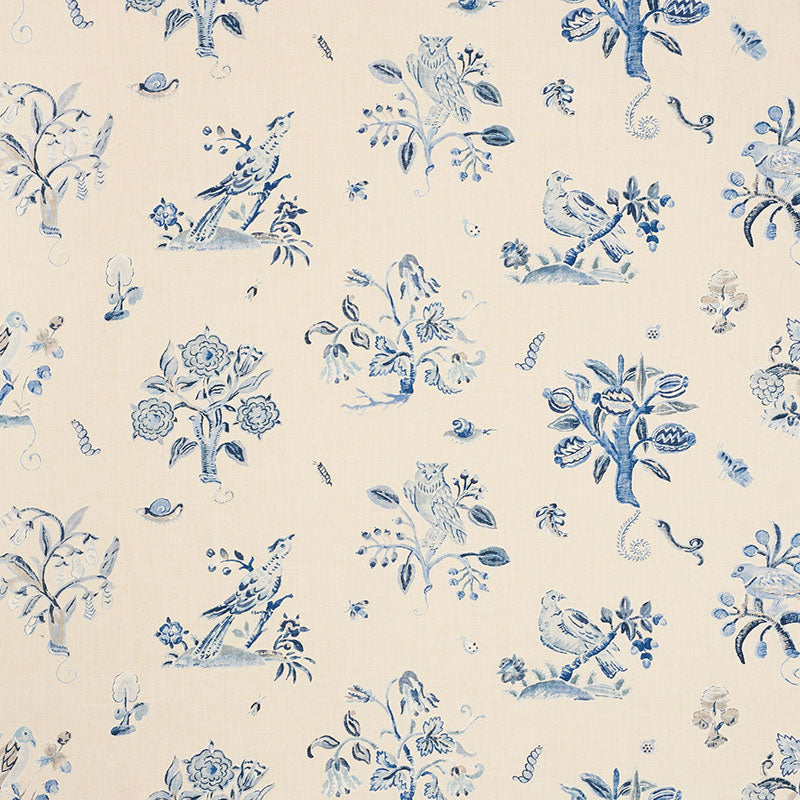 MAGICAL MENAGERIE BLUES FABRIC
