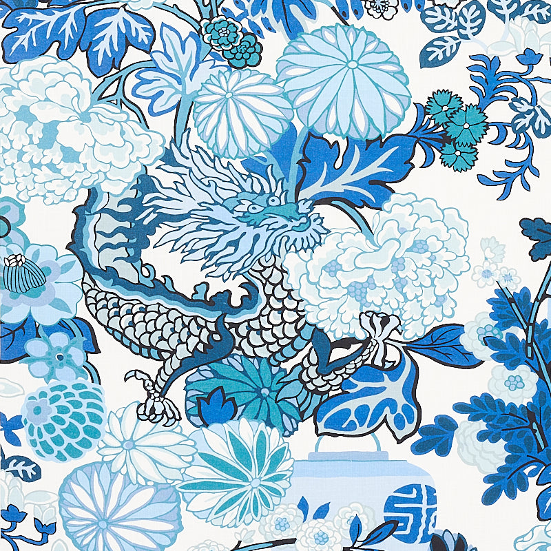 CHIANG MAI INDOOR/OUTDOOR CHINA BLUE FABRIC