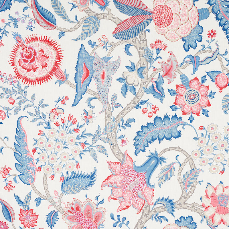 ARBORVITAE ROSE & DELFT Fabric by Schumacher – Atlanta Fabrics