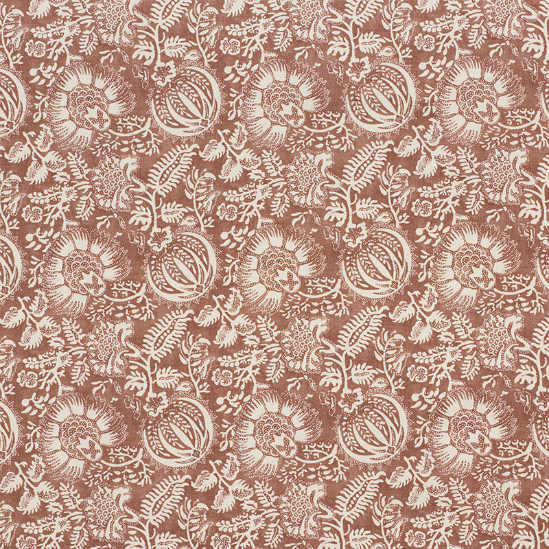 POMEGRANATE PRINT RUSSET FABRIC