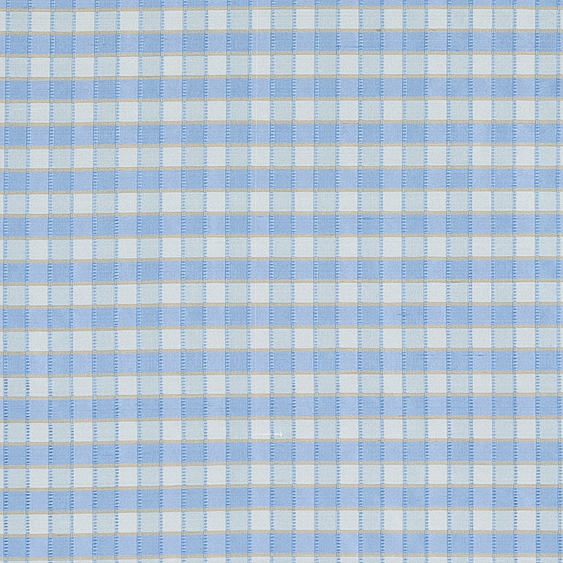 INGRID SILK CHECK SKY