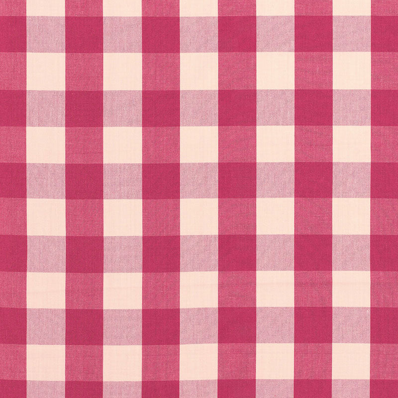 CAMDEN COTTON CHECK RASPBERRY