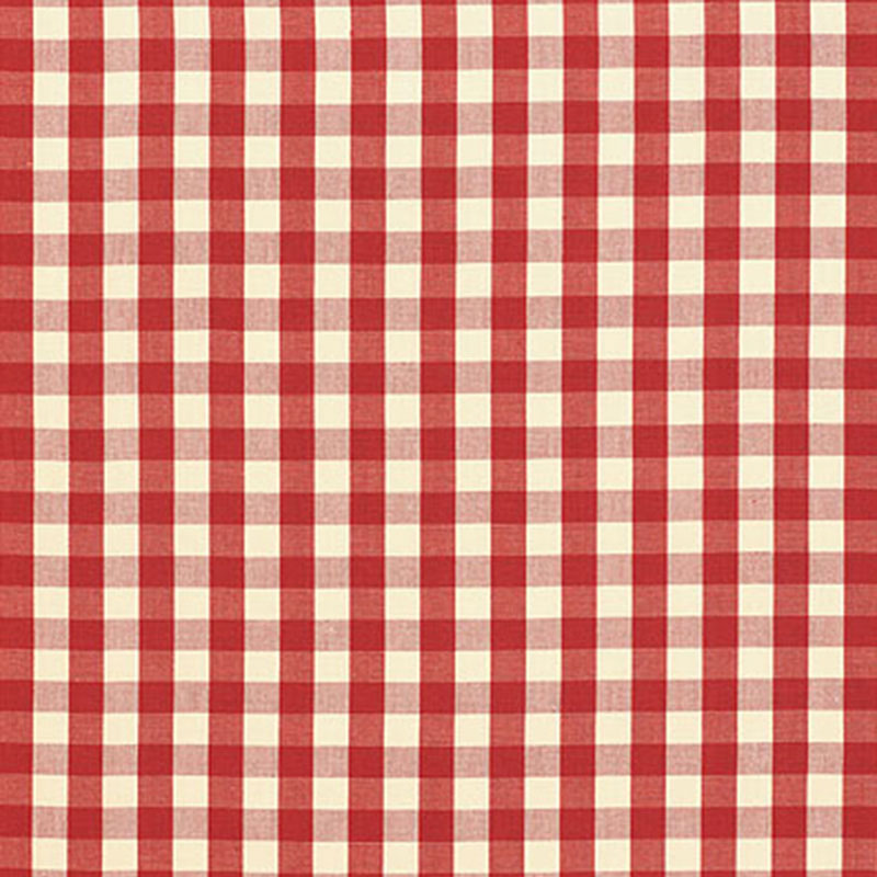 ELTON COTTON CHECK RED