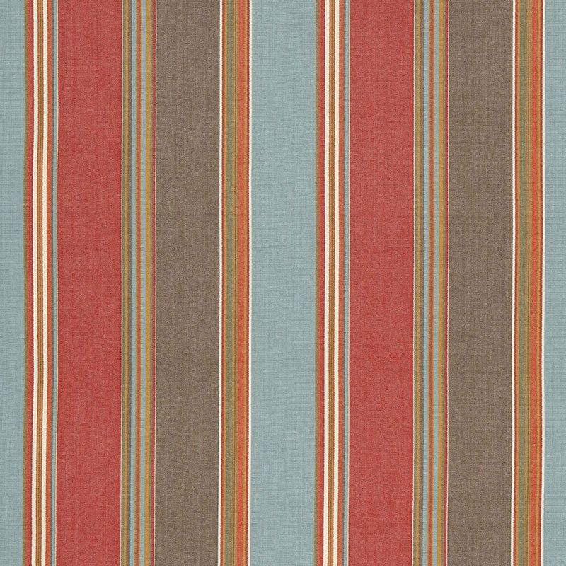 ADDISON COTTON STRIPE RED EARTH